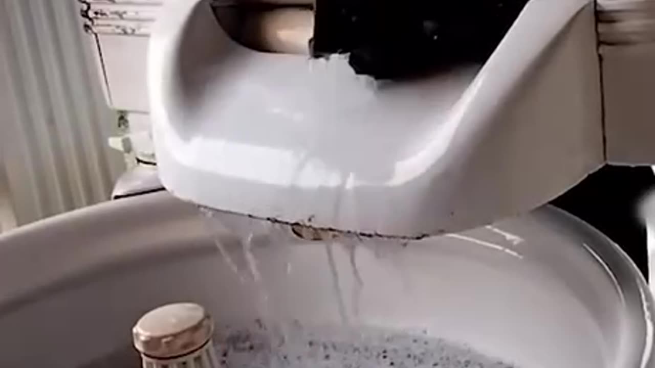 Doing laundry in nature