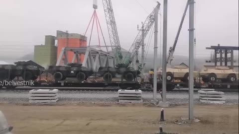 Movement of M1117 APCs from the U.S. to Ukraine.