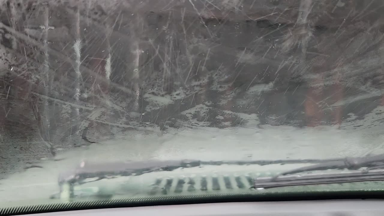 Listening to the rain in the truck