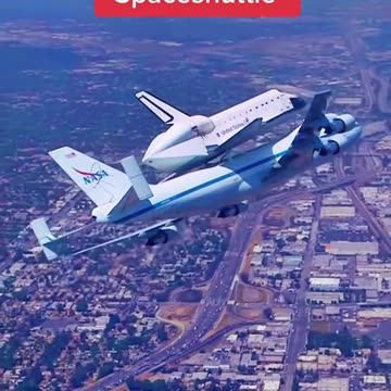 NASA Spaceshuttle transported by plane #nasa #unitedstates #shorts #shortvideo #manchesterunited