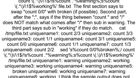 i wish to compare 2 numeric values in a column seperate by slash