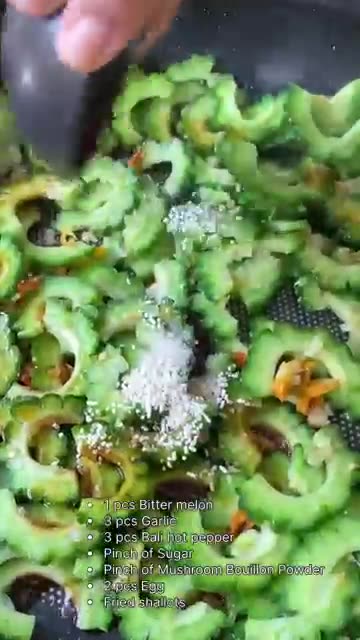 Stir Fry Bitter Melon with Egg🙏🏽😊 #bali #cooking #bittermelon #bittermelonrecipe #stirfry