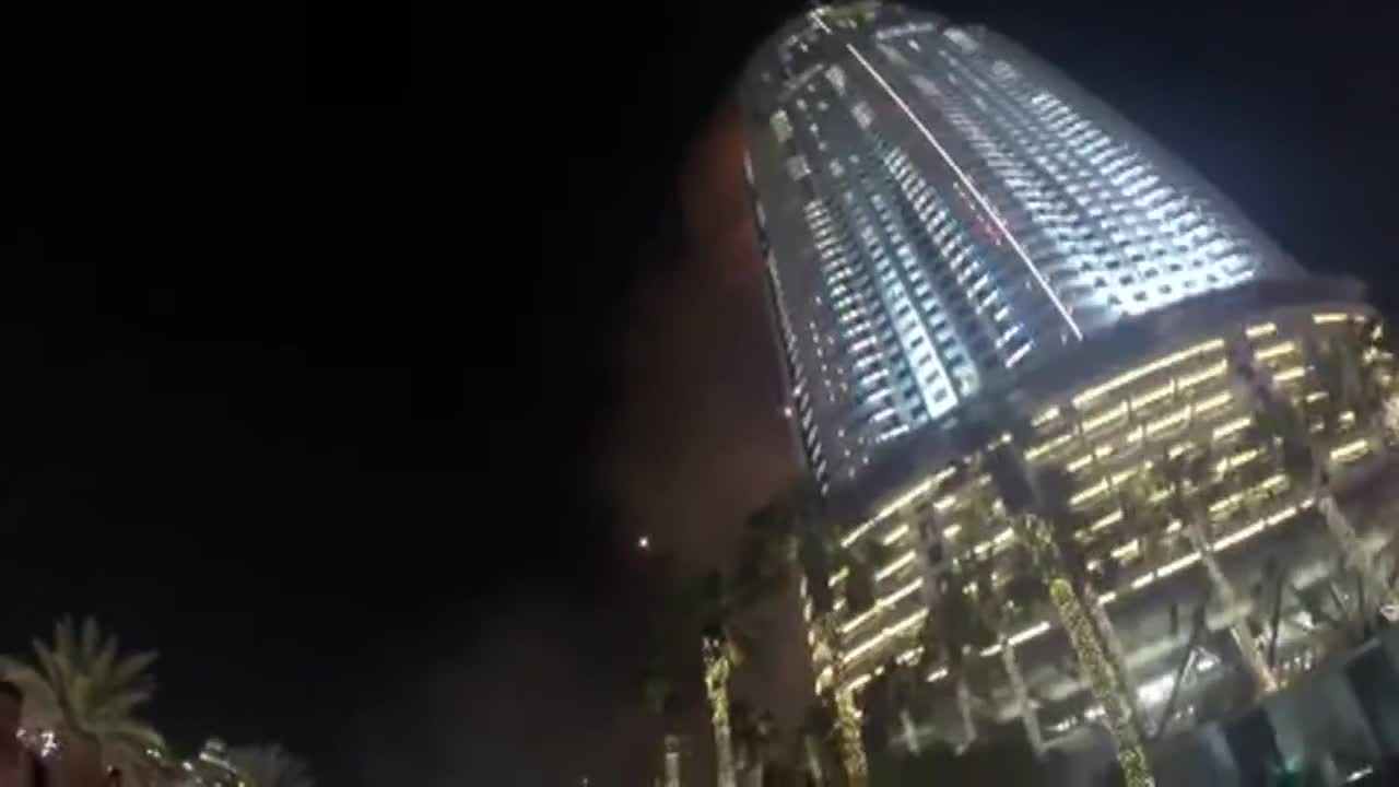 Fire at the Address Hotel Dubai New Years Eve