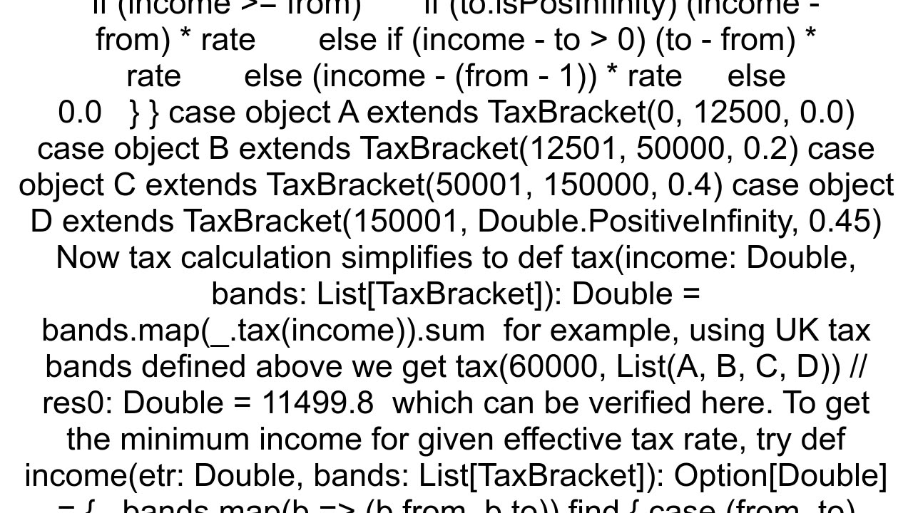 Simple tax calculation in Scala