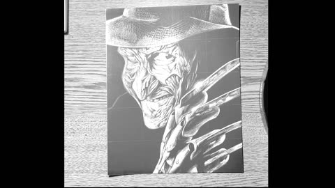 Scratch Art of Freddy Krueger