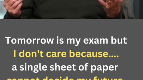 Exam fear..