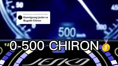 Koenigsegg Jesko Vs Bugatti Chiron 0-500 kmph Battle