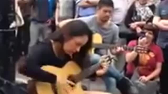 Amazing Guitar Talent | Street Musician Girl