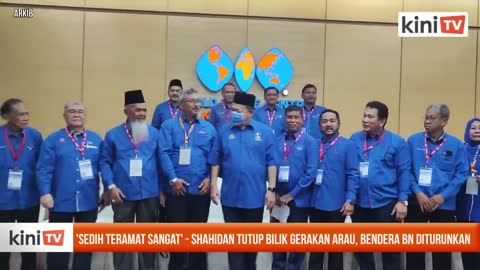 'Sedih teramat sangat' - Shahidan tutup bilik gerakan Arau, bendera BN diturun