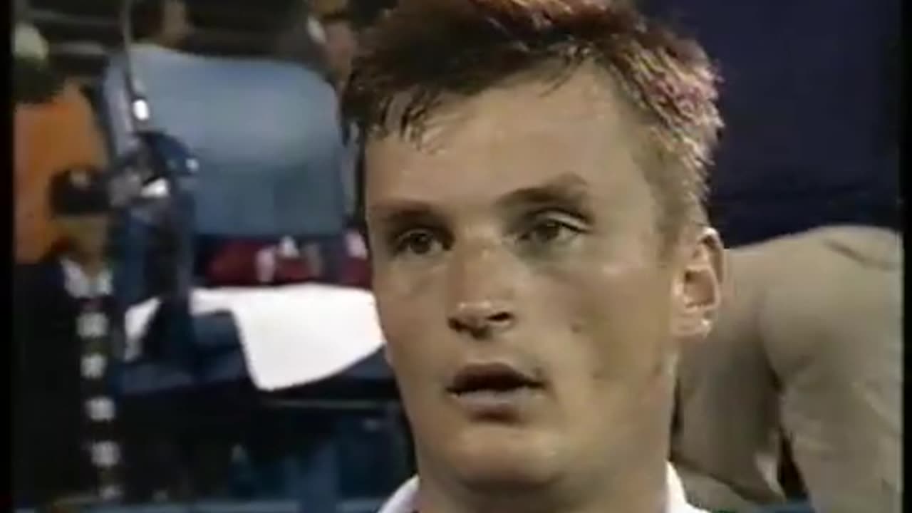 September 8, 1993 - Alexander Volkov After Advancing to US Open Semifinals