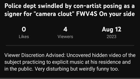 Police department swindled by con artist.