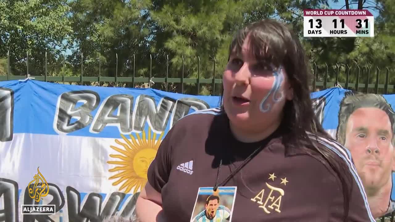 Argentina fans ready for Qatar; gather for mass barbecue before leaving