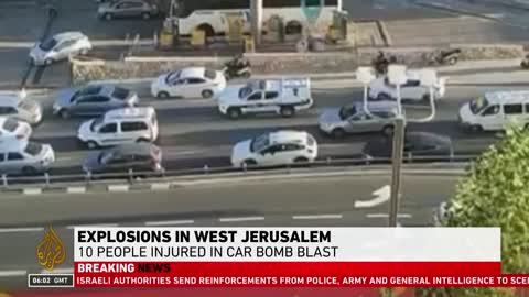 Explosion reported near a Jerusalem bus stop