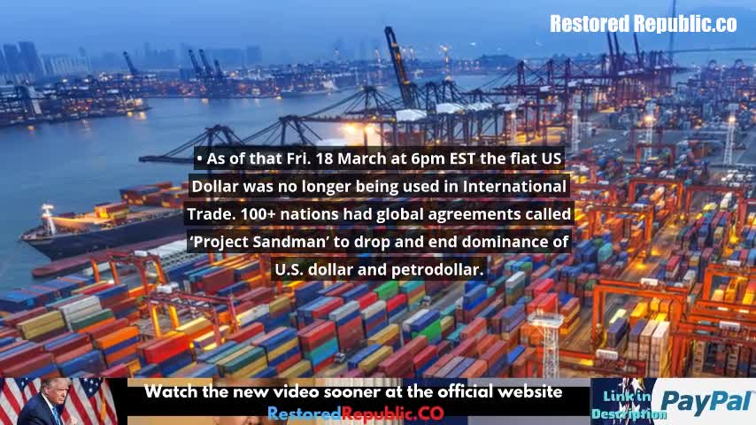 Restored Republic via a GCR Update as of March 26, 2022.