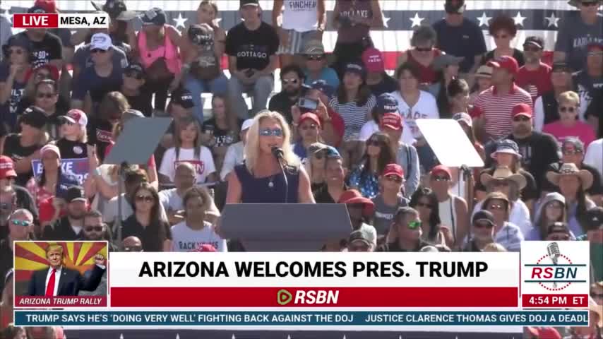 Trump Rally in Arizona: MTG speaks in AZ #TrumpWon (Oct 9, Full Speech)