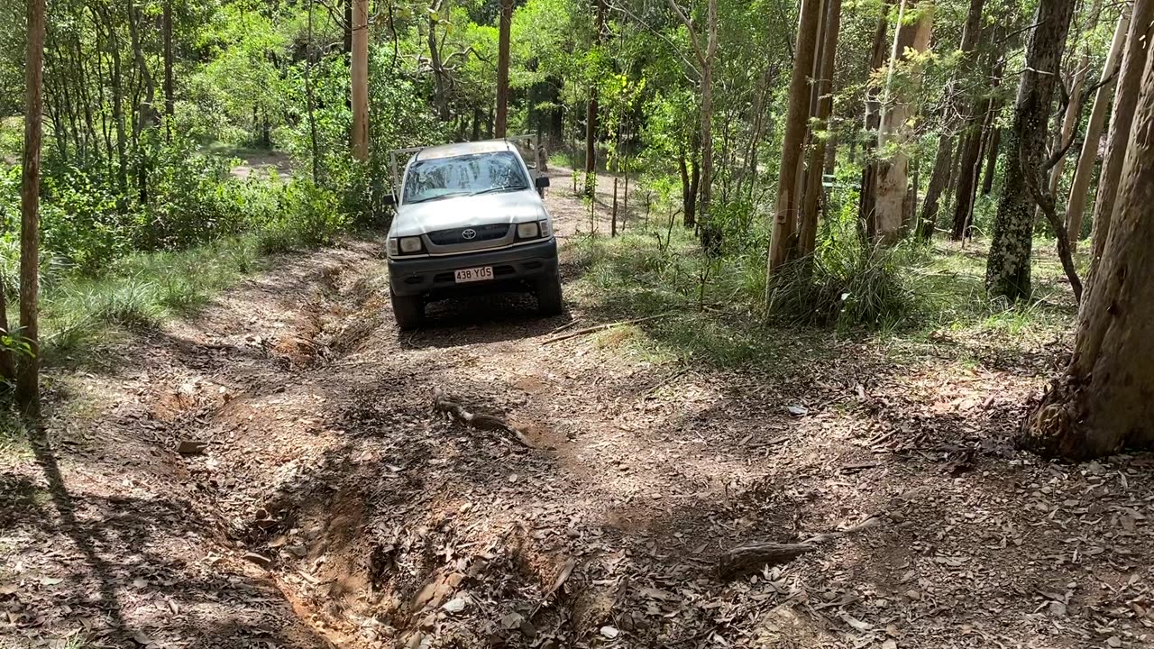 Trying the hard line in the Hilux