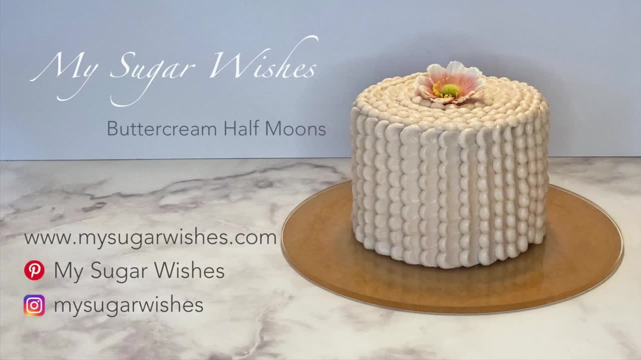 Buttercream Half Moon Texture