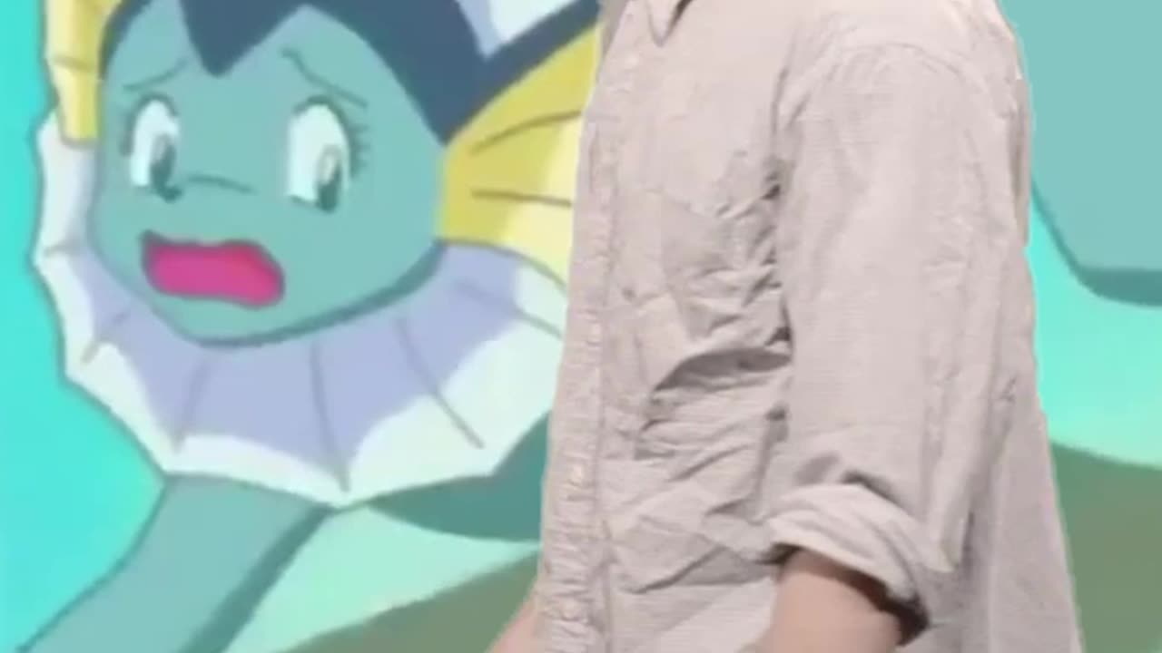 Misty changes into Vaporeon