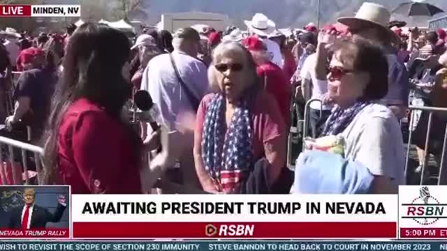 Pres Trump Rally in Nevada: Californians Love President Trump