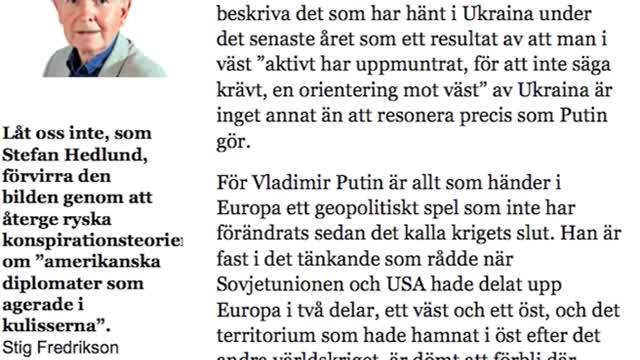 Stig Fredriksson om Ukraina