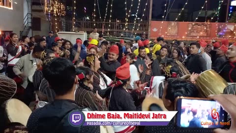 Dhime Baja,Panchakumari Jatra, Maitidevi, Kathmandu, 2080