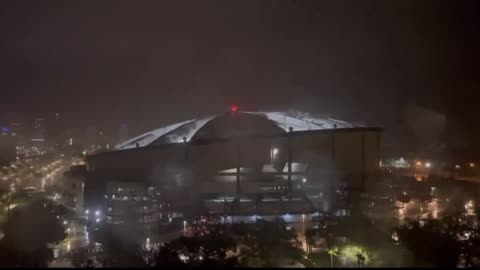 Hurricane Milton Tears Roof Off of Tampa Bay Rays' Tropicana Field