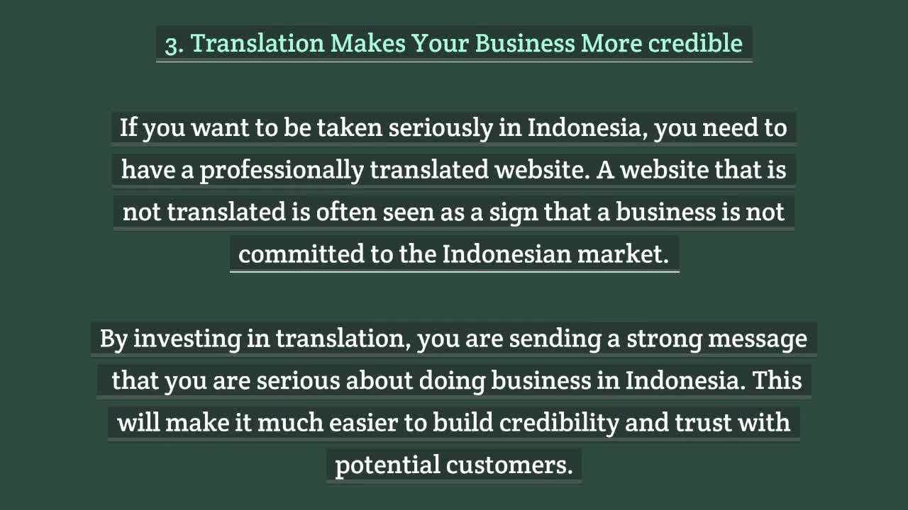 Methods of Translation in Indonesian to English