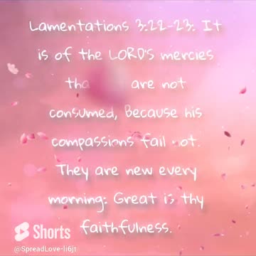 Lamentations 3:22-23 #scripture #bible #verse #verseoftheday #inspiration #shorts