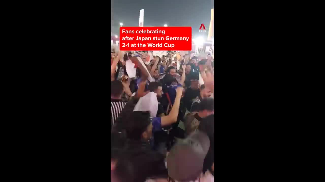 Completely Crazy Japan Fans Reaction to 2-1 Goal Against German In World Cup 2022 #worldcup2022