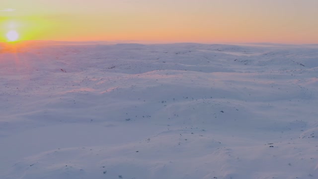 A Drone Footage of Snow Covered Mountains