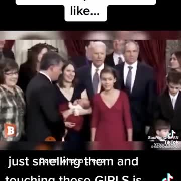 Sniffing Joe Biden