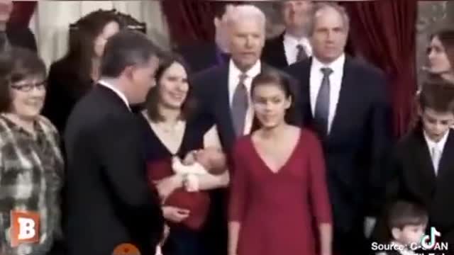 Sniffing Joe Biden