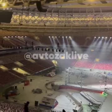 Preparations for the Feb 22nd concert & Putin's rally at the Luzhniki Stadium in Moscow is ongoing.
