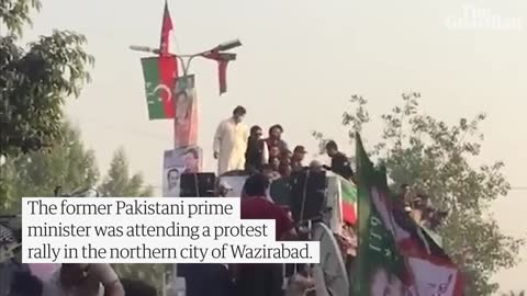 Imran Khan sustains bullet wound in 'assassination attempt' at protest rally in Wazirabad