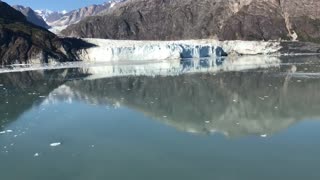 Glacier Calving on an Alaska Cruise.