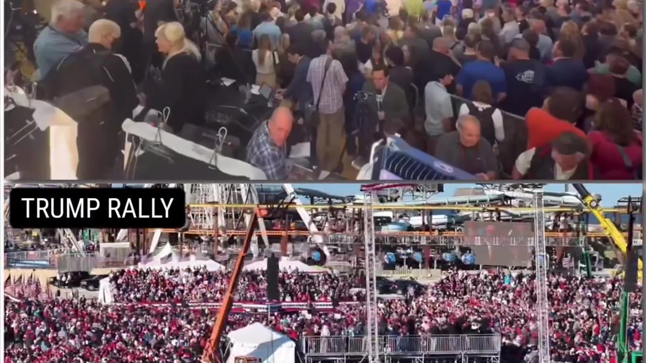 Massive Support for Trump vs. Sparse Crowds for Biden - A Stark Contrast