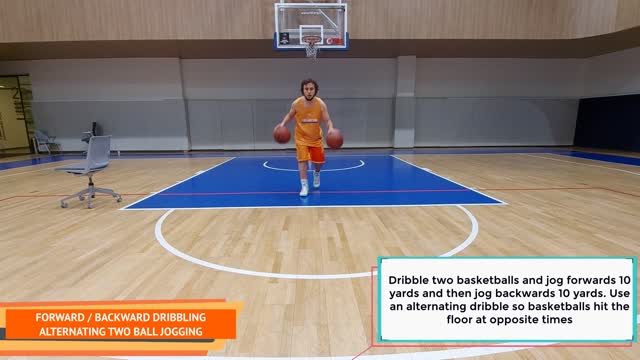 OFF SEASON DRIBBLING DRILLS BASKETBALL HANDLING ON THE MOVE WORKOUT