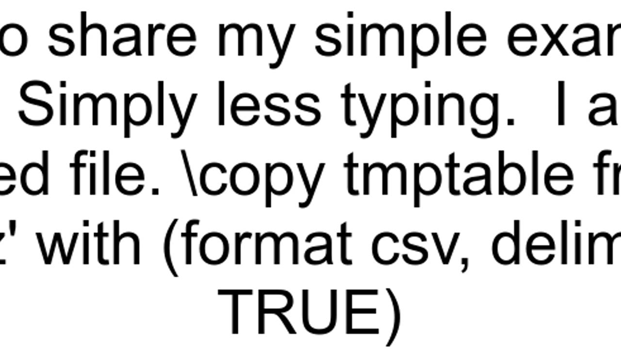 Loading zipped CSVfilenamecsvgz file into PostgreSQL table