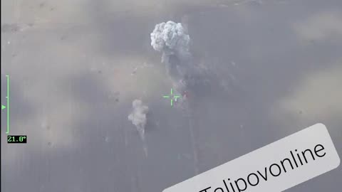 Russian drone hit enemy vehicles