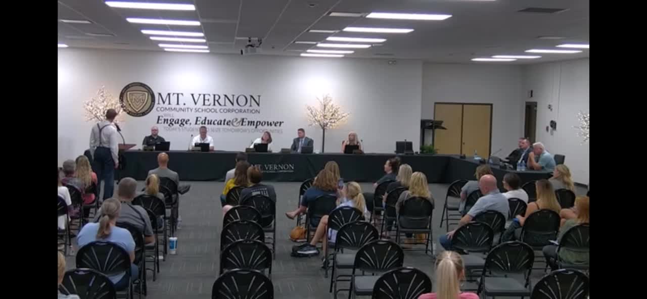 Dr. Dan Stock Speaking at the Mt. Vernon School Board Meeting