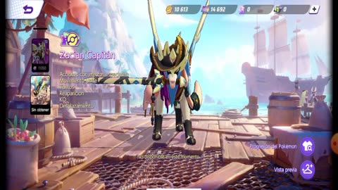 Pokemon Unite showing zacian