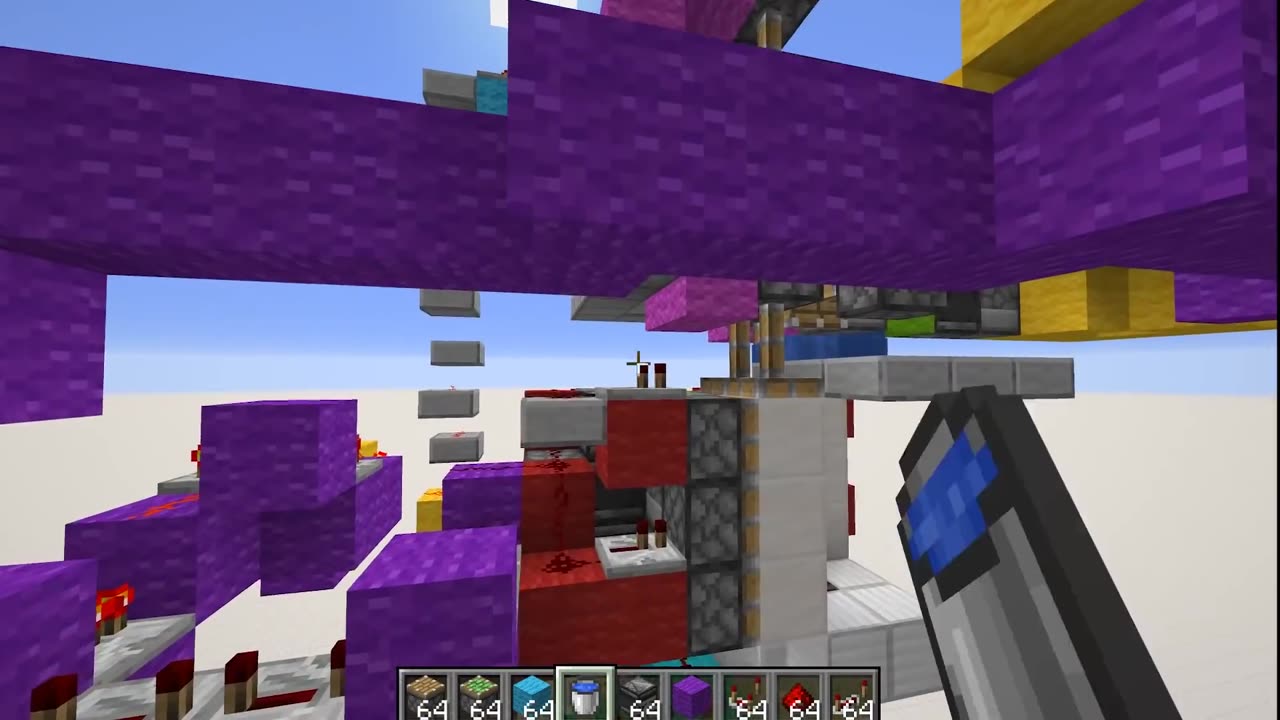 Making A SELF BUILDING ELEVATOR in Minecraft 1.13!