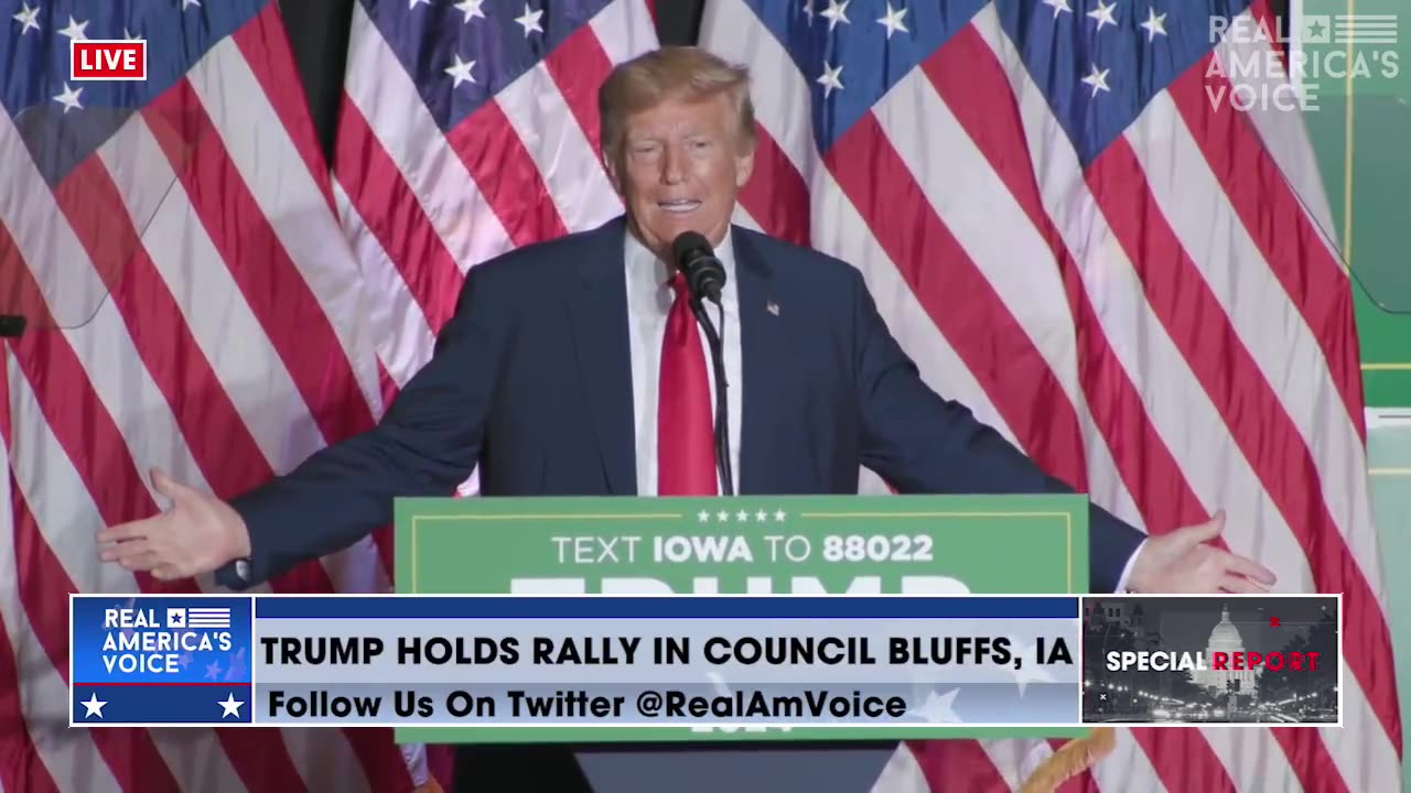 Trump touts his administration’s pro-agriculture record during campaign speech in Iowa