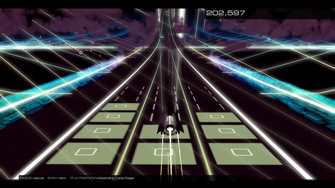 Audiosurf 2 "Alejandro", by Lady Gaga