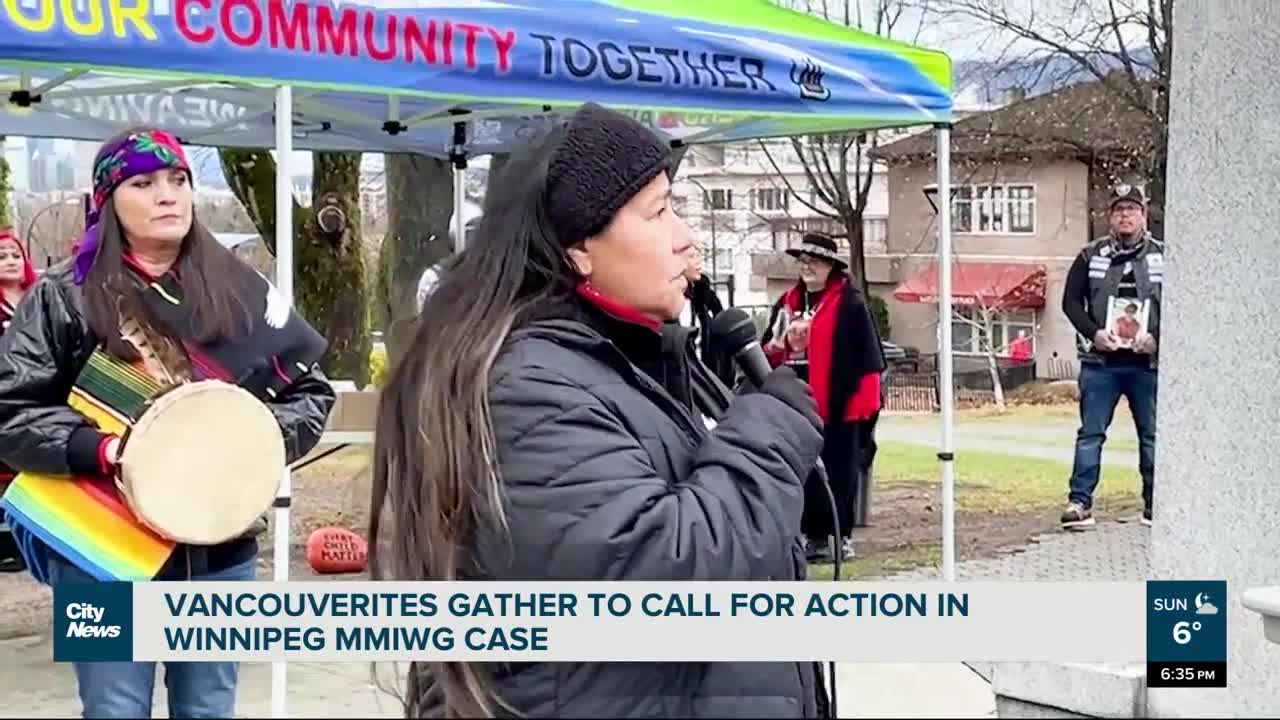 Vigil held in Vancouver for Winnipeg’s missing and murdered Indigenous women