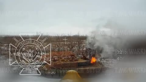 Russian Drones Destroy Leopard Tank