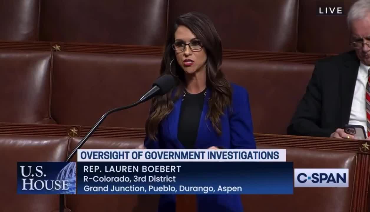 Rep Lauren Boebert: The Weaponization of the Federal Government Against Americans Must End