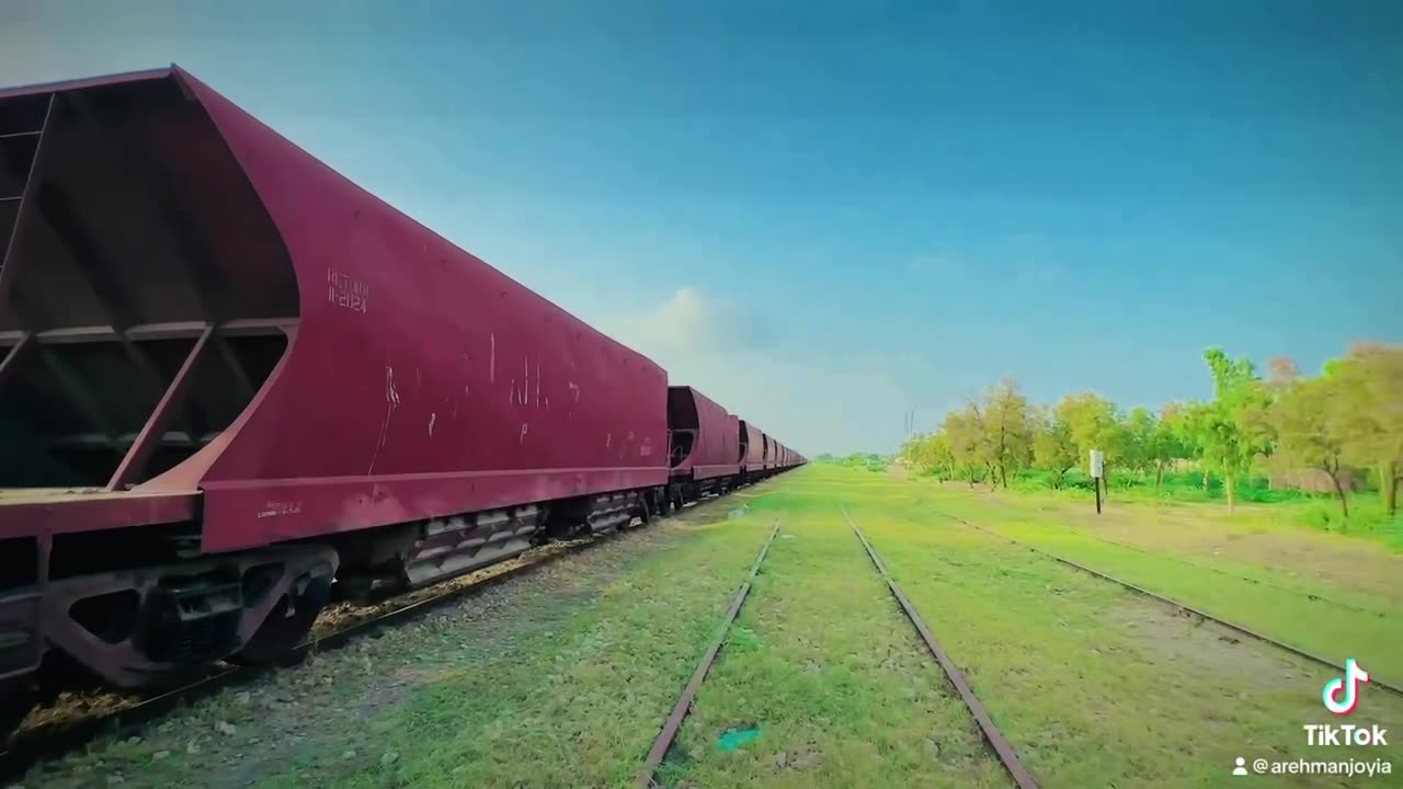 A train on Abandoned railway station