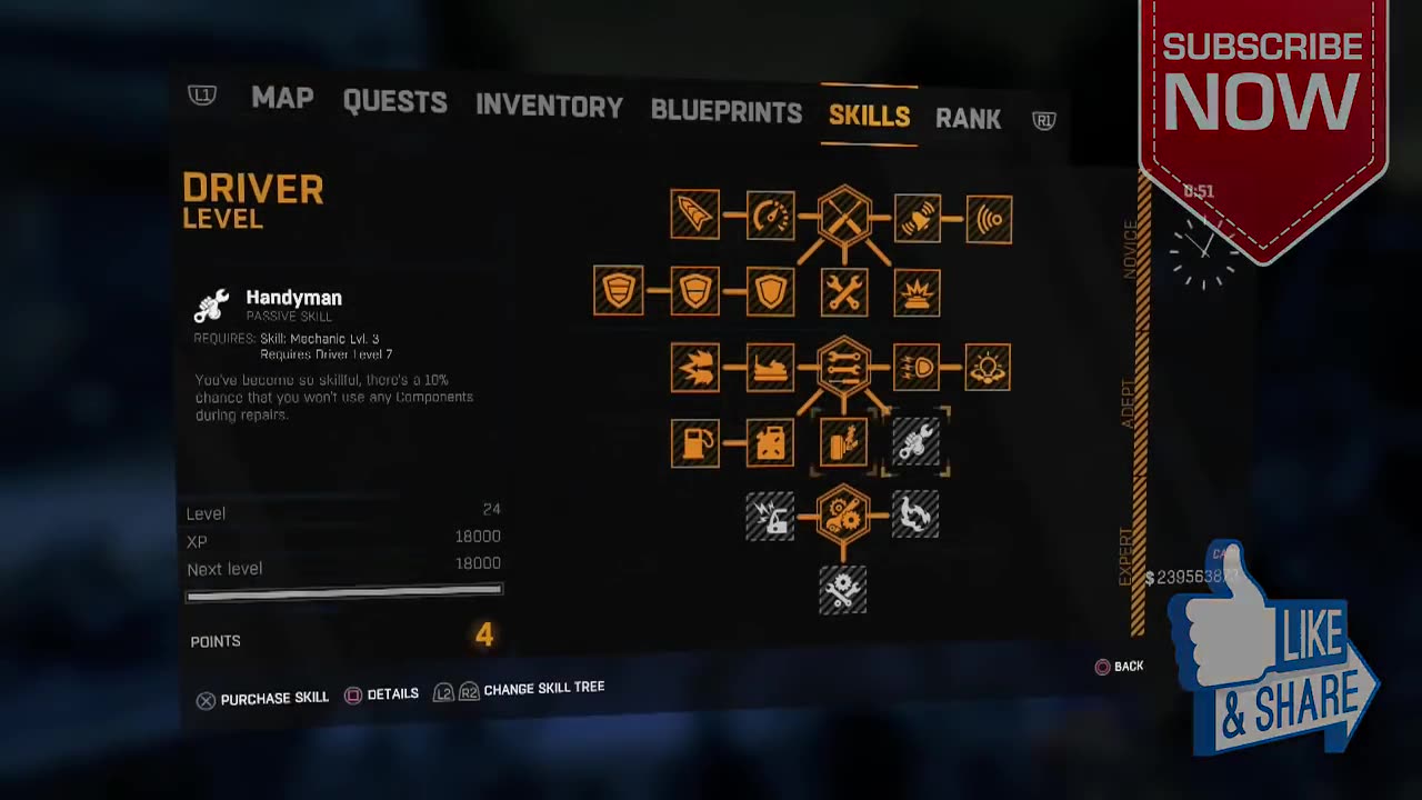 HOW TO LEVEL UP DRIVING SKILL IN DYING LIGHT - HOW TO GET MAX DRIVER SKILL IN (DYING LIGHT)