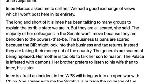 My Talk with Imee Marcos